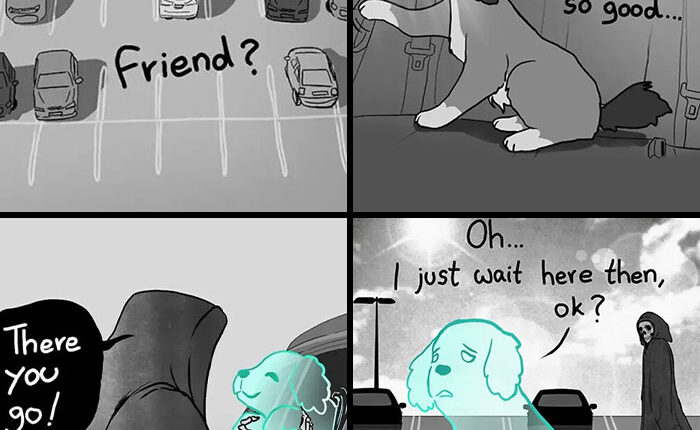 Artist Who Made People Cry With Her Grim Reaper Animal Comics Is Back With New Tearjerkers (7 Stories)