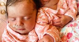 Liliya was speechless at the beauty of her baby girls Abigail and Micaela