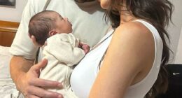 Socceroos captain Mat Ryan has revealed why he made the agonising decision to miss the birth of his first child (pictured, with partner Chloe and the couple's baby boy Preston)