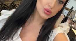 Karina (above) called out a nail salon customer for being rude to the owner