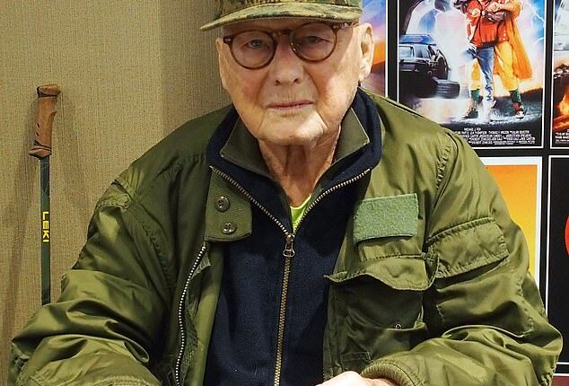 Beloved character actor James Tolkan, best known as the principal in the Back to the Future franchise, died this Friday at the age of 94; pictured last October in New Jersey