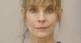 Baywatch icon Alexandra Paul, 62, was arrested in Wisconsin on Sunday after taking part in an operation that freed beagles from a controversial breeding facility; Pictured in her mugshot