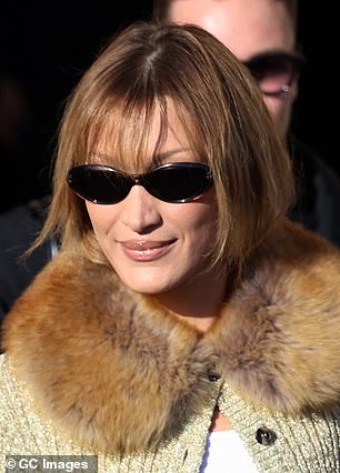 Bella Hadid pictured on Tuesday