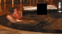 A photograph released in December by the Department of Justice shows Bill Clinton reclining in a hot tub beside a woman whose face was redacted