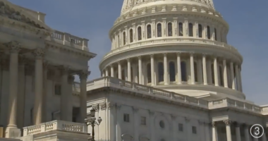 A view of the U.S. Capitol by daylight.