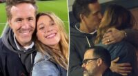 Blake Lively and Ryan Reynolds kiss at Wrexham game