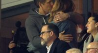 Blake Lively, 38, shared a passionate kiss with husband Ryan Reynolds during a rare joint appearance on Saturday at a soccer match in Wales