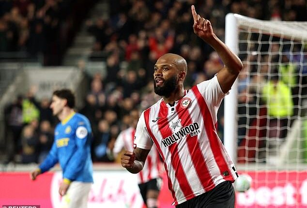 Igor Thiago scored Brentford's second goal after receiving his first call-up to the Brazil team