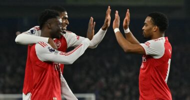 Brighton vs Arsenal - Premier League LIVE: Latest score and updates as Bart Verbruggen gifts Gunners early lead through Bukayo Saka, Antoine Semenyo gives Man City the lead vs Nottingham Forest, Chelsea get VAR reprieve at Aston Villa