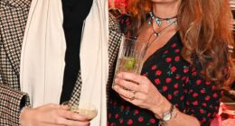 The apple didn't fall far from the tree: Annabel Croft, 59, with one of her two daughters, Lily Coleman, 27, who Instagram fans say looks like the British tennis star's 'twin'