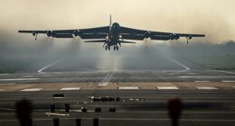 Downing Street gave the US the green light to use B-52s and other aircraft flying out of RAF Fairford and Diego Garcia to unlock the strategically important waterway