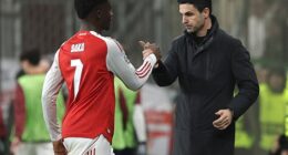 Mikel Arteta almost never takes off Bukayo Saka when a game is in the balance - which made his removal after 60 minutes against Bayer Leverkusen last week all the more significant