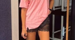 Carrie Bickmore has turned more than a few heads with a very risqué choice of work attire