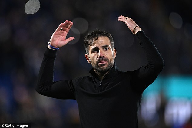 Former Arsenal and Chelsea midfielder Cesc Fabregas was involved in a heated spat after Como's win over Roma