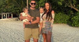 Charlotte Crosby has revealed her fiancé Jake Ankers was rushed to hospital on Monday night after suffering 'severe chest pains' (pictured together with their daughters Alba and Pixi)