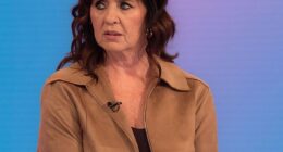 Coleen Nolan's son's ex-girlfriend, Emma Kivell, has branded the Loose Women star a 'cruel bully' (Coleen pictured last week)