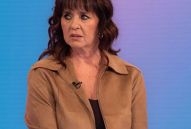 Coleen Nolan's son's ex-girlfriend, Emma Kivell, has branded the Loose Women star a 'cruel bully' (Coleen pictured last week)