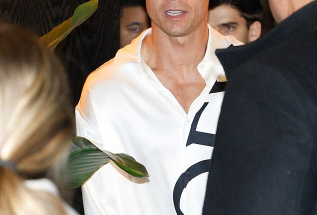 Cristiano Ronaldo, 41, enjoyed a night on the town in Madrid whilst his fiancée, Georgina Rodriguez, 32, attended the Valentino Show 'Interferenze' in Rome on Thursday