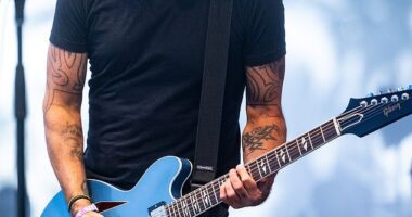 Dave Grohl recently made an unexpected appearance at a barbecue; pictured in April 2025