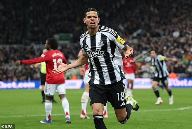 Will Osula was Newcastle's matchwinner during their 2-1 win over Manchester United