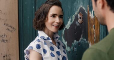 Emily In Paris. Lily Collins as Emily in episode 504 of Emily In Paris