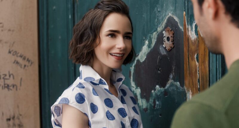 Emily In Paris. Lily Collins as Emily in episode 504 of Emily In Paris