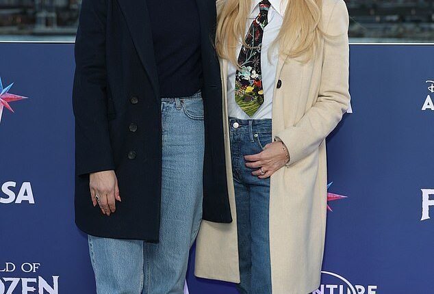 Emma Bunton and Holly Willoughby wore Mickey Mouse ears as they led the stars at the launch of Disneyland Paris' World of Frozen on Saturday