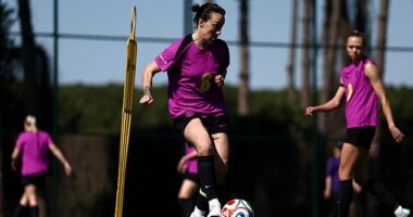 England Women’s World Cup qualifier against Ukraine in Antalya, Turkey on Tuesday is set to go ahead as it stands amid escalating tensions in the Middle East