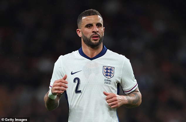 Walker last played for England in their World Cup qualifier against Albania in March 2025, a 2-0 victory - but hasn't appeared in Thomas Tuchel's squad since