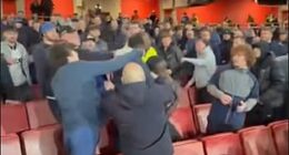 Met Police are investigating after Thierno Barry alleged his friends were 'attacked' inside the Emirates Stadium