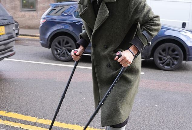 Former Liverpool and Newcastle striker Andy Carroll arrived at court in crutches on February 4. But he did not attend a scheduled Chelmsford Crown Court hearing on March 3