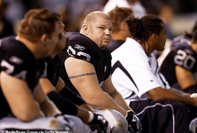 Former Oakland Raiders player Barret Robbins (pictured in 2003) has died at the age of 52