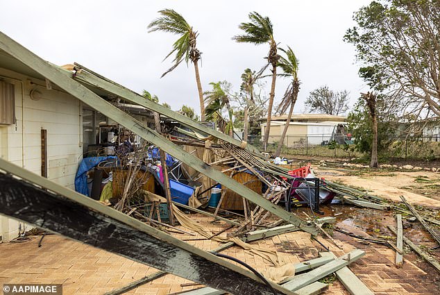 Cyclone Narelle destroyed homes and buildings in the tourist town of Exmouth, located 1,250 kilometres north of Perth