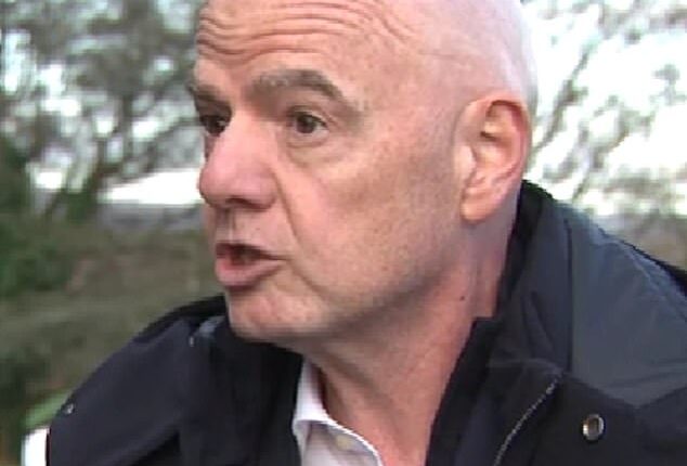 Gianni Infantino says footballers who cover their mouths during altercations should be sent off