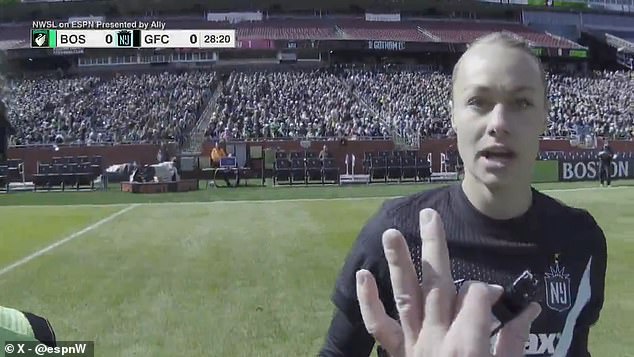 Referee body cameras made their debut in the NWSL at the weekend