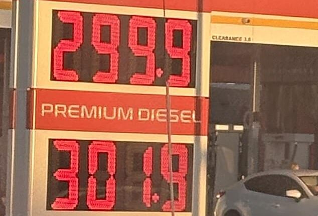 Diesel threatens to rise even higher than the current $3 a litre seen at some bowsers in major cities
