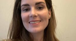 Glamorous £95,000 a year tech worker Laoise Foley (pictured) tried to sue her boss for racism after claiming he didn't offer her champagne at an office party because she is Irish