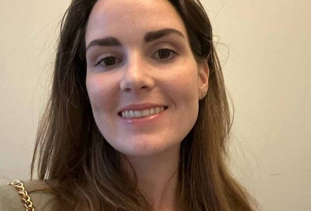 Glamorous £95,000 a year tech worker Laoise Foley (pictured) tried to sue her boss for racism after claiming he didn't offer her champagne at an office party because she is Irish