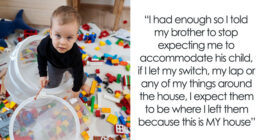 Guy Just Watches His 3YO Son Be A Menace And Disturb Everyone, Frustrated Sister Says No More