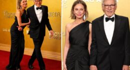 Harrison Ford and Calista Flockhart share rare red carpet moment at SAG Actor Awards 2026