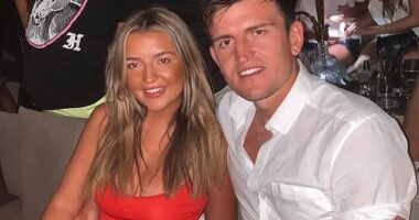 Harry Maguire with his sister Daisy in Mykonos back in 2020 prior to the arrest