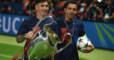Xavi has claimed that Barca president Joan Laporta blocked the return of Messi due to concerns that the Argentinian would 'be more powerful than him' at the club