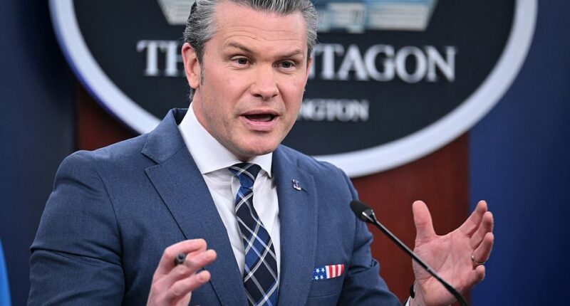 Pete Hegseth revealed he was forced to defend the administration's decision to launch the war against Iran by his young son. The Defense Secretary made the stunning revelation during a press briefing at the Pentagon on Thursday while discussing the ongoing conflict. 'My 13-year-old son popped into my office last night while I was editing these remarks. He asked about the war and the families I met at Dover,' Hegseth told reporters. 'I looked at him and said, "They died for you, son. So your generation doesn't have to deal with a nuclear Iran."' Since Donald Trump launched his war against Iran three weeks ago, 13 US service member have been killed with over 200 troops wounded.