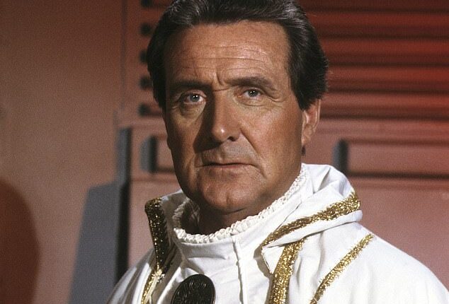 Patrick Macnee tried to sexually assault costume designer Jean-Pierre Dorleac during a fitting for a 1978 appearance on Battlestar Galactica (pictured), it is claimed