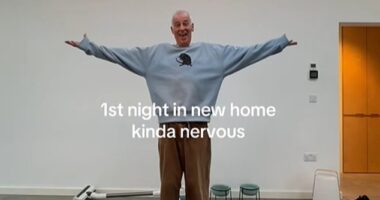 Michael Barrymore moved into the bungalow in a town in the fashionable south of the county two weeks ago