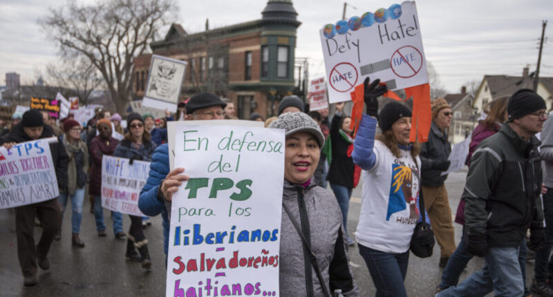 TPS supporter, protest