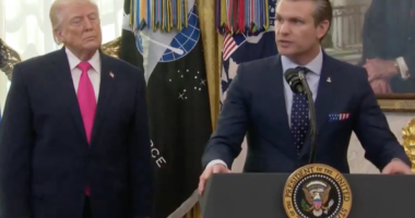 How Trump reacted when Hegseth said US will continue Iran conflict