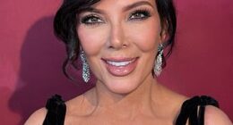 How the stars' social media snaps compared to their pictures at the Vanity Fair Oscars party after complaints of 'unforgiving' lighting (Kris Jenner on social media)