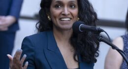 Far-left Democratic socialist Nithya Raman has taken a stunning lead over incumbent Los Angeles Mayor Karen Bass in the race to lead the California city