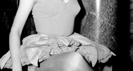 Hoping to make a living from her ballet training, Audrey took work as a chorus girl in cabaret shows. Pictured in the West End revue Sauce Piquante in 1950